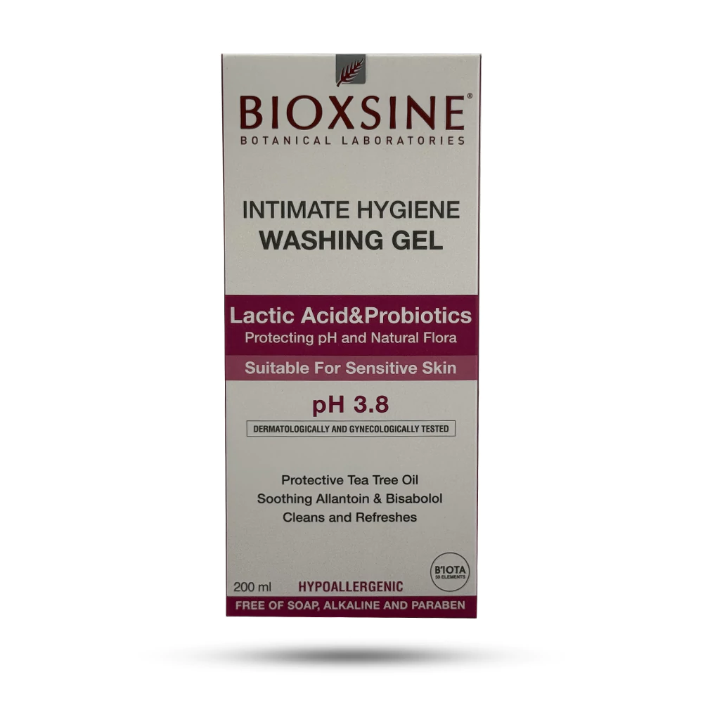 ژل شستشو بانوان بیوکسین Bioxcin مدل Intimate Hygiene Washing Gel حجم 200 میل