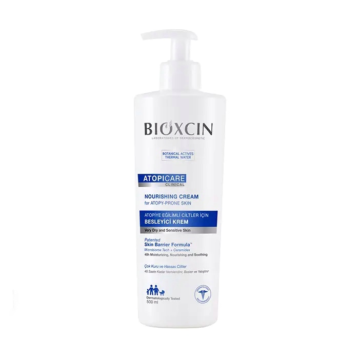 کرم مرطوب کننده صورت و بدن بیوکسین Bioxcin مناسب پوست های خشک و حساس حجم 500 میل