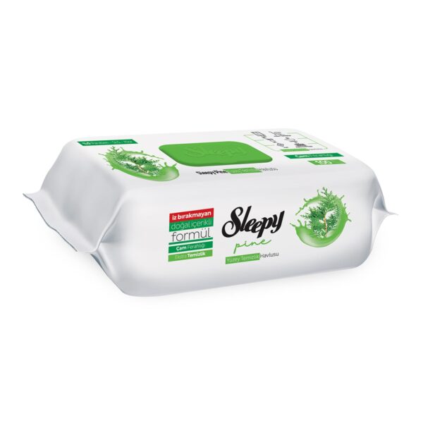 دستمال مرطوب رایحه کاج اسلیپی Sleepy مدل Pine Freshness | بسته 100 عددی